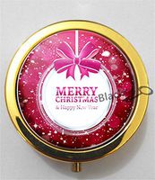 BlackKey Christmas 3-Compartment Decorative Pocket Gift Box Case Organizer for Pill, Color 2-2290