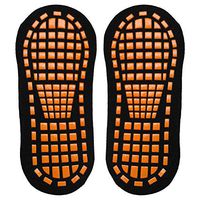 xmke96 Non-Slip Socks Parent-Child Early Education Sports Socks Adult Yoga Trampoline Playground Breathable Cotton Floor Socks Black