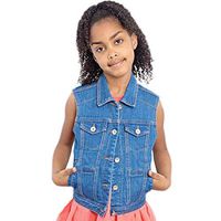 Fun and Function Denim Weighted Vest for Children X-Large (Age 11-12) Helps Kids with Sensory Issues, Autism, ADHD, Mood, Sensory Over Responding, Travel Issues - Gentle Compression, Weights Included