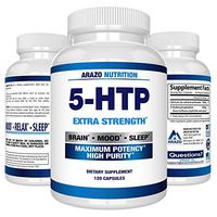 5-HTP 200 mg Supplement - 120 Capsules - Arazo Nutrition
