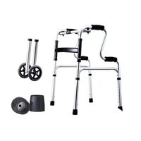 EGCLJ Lightweight Elderly Mobility Aid Walker, Adjustable Height, Medical Walking Frame with Comfort Grip for Mobility & Transport Aid Ideal for Elderly & Handicap (Color : B)