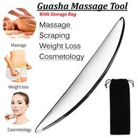 JJDD'G Stainless Steel Gua Sha Scraping Massage Tool - IASTM Tools Great Soft Tissue Mobilization Tool (Sickle Shape)