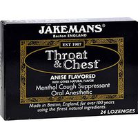 2Pack! Jakemans Throat and Chest Lozenges - Anise - 24 Pack