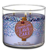 Bath and Body Works Chocolate Lava Cake Candle - Large 14.5 Ounce 3-Wick - New for Christmas Holiday Land of Sweets Collection 2019
