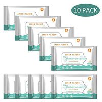 75% Alcohol Wipes (10 Packs, 100 Wipes), Portable Alcohol Wet Wipes Cleaning Wipes for All Purpose Cleaning