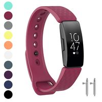 Watbro Compatible with Fitbit Inspire HR Bands/Fitbit Inspire Band, Adjustable Soft Silicone Waterproof Inspire Straps for Women Men Sports Replacement Wristband for Inspire/Inspire HR Fitness Tracker