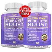 (2-Pack) Ultra Fast Pure Keto Boost - 1600mg Premium Keto Pills for Keto Diet - Energy & Focus Keto Capsules - Keto BHB Supplement for Men and Women - 60 Day Supply