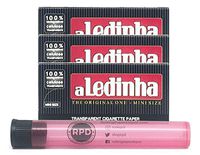Aledinha Mini Transparent Rolling Papers (3 Packs) with Rolling Paper Depot KewlTube