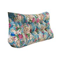 Qi Peng Mat Cushion-Bed Large Cushion Bedside Triangle Cushion Pillow Lumbar Pillow Sofa Back Protect The Waist Soft and Comfortable Flower Pattern Sofa Cushion (Size : 200cm)