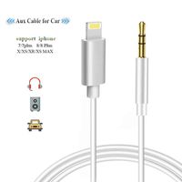 Aux Cable, Audio Cable for Car, Aux Cable for Phone, 3.5mm Aux Stereo Audio Cable Compatible with Phone Xs/XS Max/X/8/8 Plus/7/7Plus/Pod/Pad to Headphones/Home/Car Stereos and More