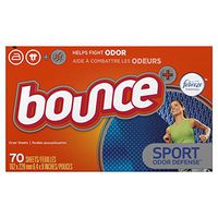 Bounce Fabric Softener Dryer Sheets, Pure Sport, 70 Count - Packaging May Vary
