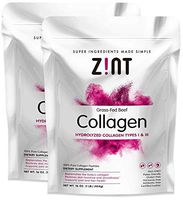 Zint Collagen Peptides Powder (32 oz Bundle, 2 x 16 oz): Paleo-Friendly, Keto-Certified, Grass-Fed Hydrolyzed Collagen Protein Supplement - Unflavored, Non GMO