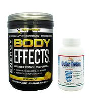 Body Effects Plus 1 Colon Detox, Lemonade Power Performance Products, Pre Workout Ultimate Weight Loss, Fat Burning, Energy Boosting, Appetite Suppressing, Mood Enhancing and Muscle Defining