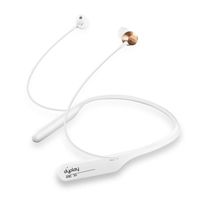 Active Noise Cancelling Bluetooth Earphones, dyplay ANC 30 Wireless Neckband Headset Waterproof Earbuds Hi-Fi Stereo Sports Headphones with Mic for Gym, Offices,Workout (White)