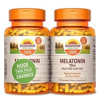 Sundown Melatonin 10mg 90 + 90 Twin Pack Nutritional Supplements, 180 Count