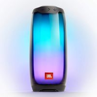 JBL Pulse 4 Waterproof Portable Bluetooth Speaker with Light Show - Black (Renewed)