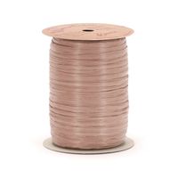 Berwick Craft Matte 1/4'' Wide Raffia Ribbon, Taupe Brown, 100 Yards