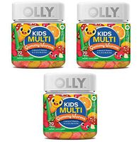 Olly Kids Multivitamin Gummy! 70 Gummies Sour Fruity Punch Flavor! Blend of Daily Vitamins and Minerals! Help Fill Any Nutritional Gaps and Promote Overall Wellness! Choose Your Pack! (3 Pack)