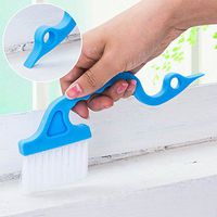 Laz Tipa - 2 in 1 Multi-function Window Slot Brush with Dustpan Screen Keyboard Drawer Wardrobe Corner Gap Dust Removal Cleaning Brush