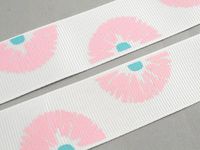 5y Printed Grosgrain Ribbon Bows Chritmas Party DIY Appliques Crafts (White)