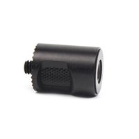 lotus.flower 1/4 Hole Adapter Mount Aluminum Alloy Bracket Connector Extending Converter for DJI OSMO/OSMO+/Mobile Gimbal (Black)