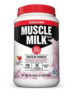 Muscle Milk Genuine Protein Powder, Strawberry Banana, 32g Protein, 2.47 Pound