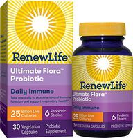Renew Life Adult Probiotic - Ultimate Flora Daily Immune Probiotic Supplement - Gluten, Dairy & Soy Free - 25 Billion CFU - 30 Vegetarian Capsules (Packaging May Vary)
