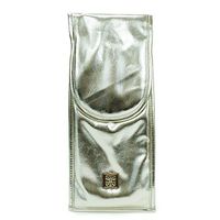 Mary Square 12.5"x6.5"x1" Gold Flat Iron Makeup Bag