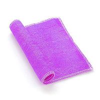 New-Hi Household Environmental Friendly Bamboo Fiber Dish Towel Long Lasting Bowl Wash Cloth Oil Stains Removing Dishcloth-Purple