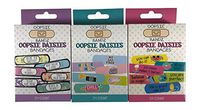 Oopsie Bandz Oopsie Daisies Latex-Free Adhesive Bandages - Three Styles of Cute Graphics and Sayings (24 Count Each, 72 Total Bandages)