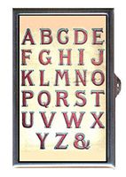Alphabet Victorian Antique Children's Art Decorative Pill Box