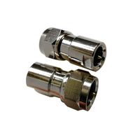 Lala Smill FME Male to F Male Brass Connector F Type Plug to FME Male Coaxial Adapter Converter