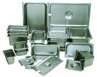 Update International STP-504 SS Steam Table Pan, 25 Gauge, 1/2 Size, 4" Deep