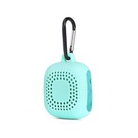 Premium Fast Drying Sports Travel Towel with Silicone Case and Carabiner, Absorbent Microfiber Towel for Backpacking, Hiking, Camping, Fitness/Gym, Yoga (Light Blue)