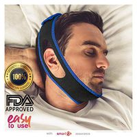 SmartyX Anti snoring Chin Strap Device - as Snore Stop, Sleep Solution Upgrade 2018 - Adjustable Snore Stopper for Women & Men