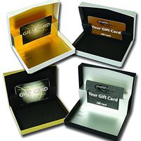 Gift Card Boxes Tuxedo Linen Embossed