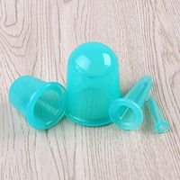 ROSENICE Massage Cupping Silicone Therapy Tools Pro Body Facial Cupping Cups 4pcs (Green)