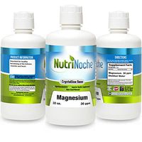 NutriNoche Liquid Magnesium- Concentrated Dose of 30 PPM of Nano Magnesium (32 Ounces) - Colloidal Minerals