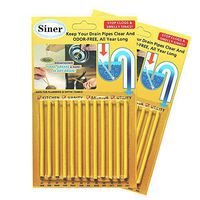 Siner Drain Cleaner Sticks, Sink Deodorizer As Seen On TV, Sink Freshener Cleaner Sticks to Keep Odor Free for Bathroom, Kitchen, Toilet, Shower drain (Lemon, FBA)