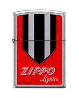 Zippo Red Banner Street Chrome Windproof Pocket Lighter NEW