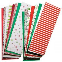 Christmas Tissue Value Pack- Prints and Solids, Set of 100 Sheets