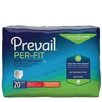 Prevail Per-Fit Incontinence Protective Underwear, Extra Absorbency, Med, 20 Count (Single Pack)
