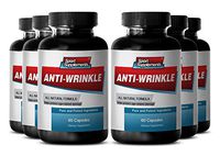 Green Tea Extract Supplement - Anti-Wrinkle Pills - Face Support (6 Bottles - 360 Capsules)