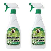 HHoward - Products Natural Stainless Steel Cleaner Trigger Spray, (2 X 16-Ounce) Bottles, (Lemongrass Lime)
