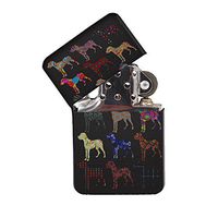 Great Dane Pattern - Black Lighter Windproof Flip-Top Refillable with tin Gift Box