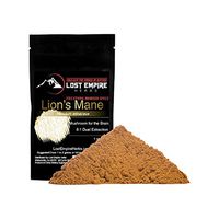 LostEmpireHerbs 100% Pure Lion's Mane Mushroom Powder (30g) || Dual Extract = 8X More Potent + Organically Grown on Wood (Very Important) || Potent Nootropic Helps Enhance Mood & Stimulate The Brain