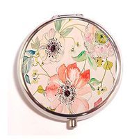 Vintage Flower Rose Floral Jasmine Girl Beautiful Pattern Custom Fashion Pill Box Medicine Tablet Holder Organizer Case for Pocket or Purse