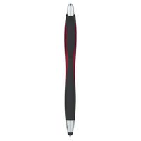 Logotastic Velvety Touch Stylus Pen - Red - (Case Pack of 250)