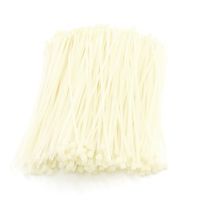 uxcell Nylon Network Cable Wrap Zip Tie Cord Strap 4mm x 190mm 500 Pcs Beige