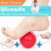 Plantar Fasciitis Kits - Naturals Toe Spreaders Separators Fast Pain Relief from Hammertoe & Bunions - Latex-Free Rubber Toe Stretchers Used for Nighttime Yoga Practice & Running